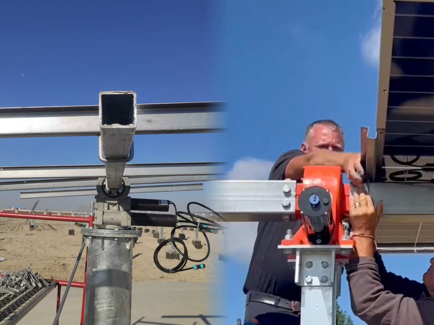 Blog công ty mới nhất về Đường trục đơn vs. Đường trục kép Solar Tracker Slew Drive